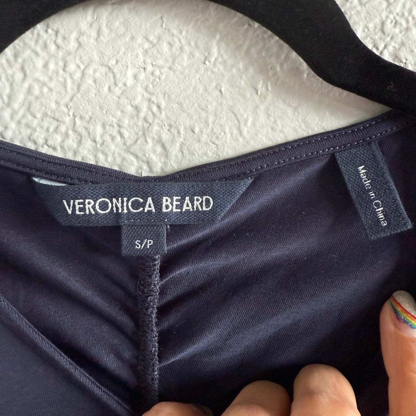 Veronica Bears Ruched Navy Tank - small