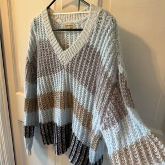 Democracy Striped Sweater - XS