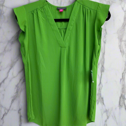 Vince Camuto Green Flutter Sleeve Tank Top - Size XS