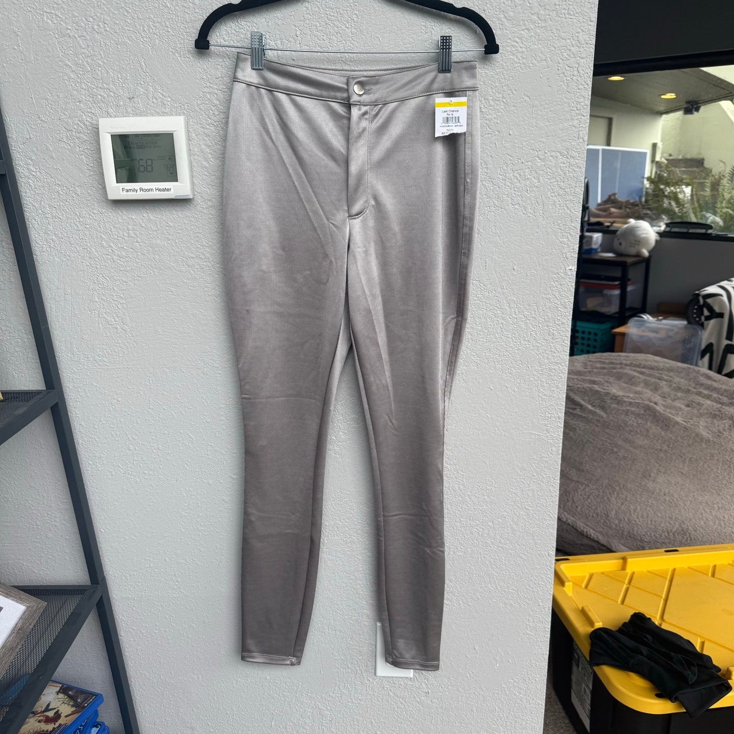 SKIMS Skims Disco Pant Silver -size medium