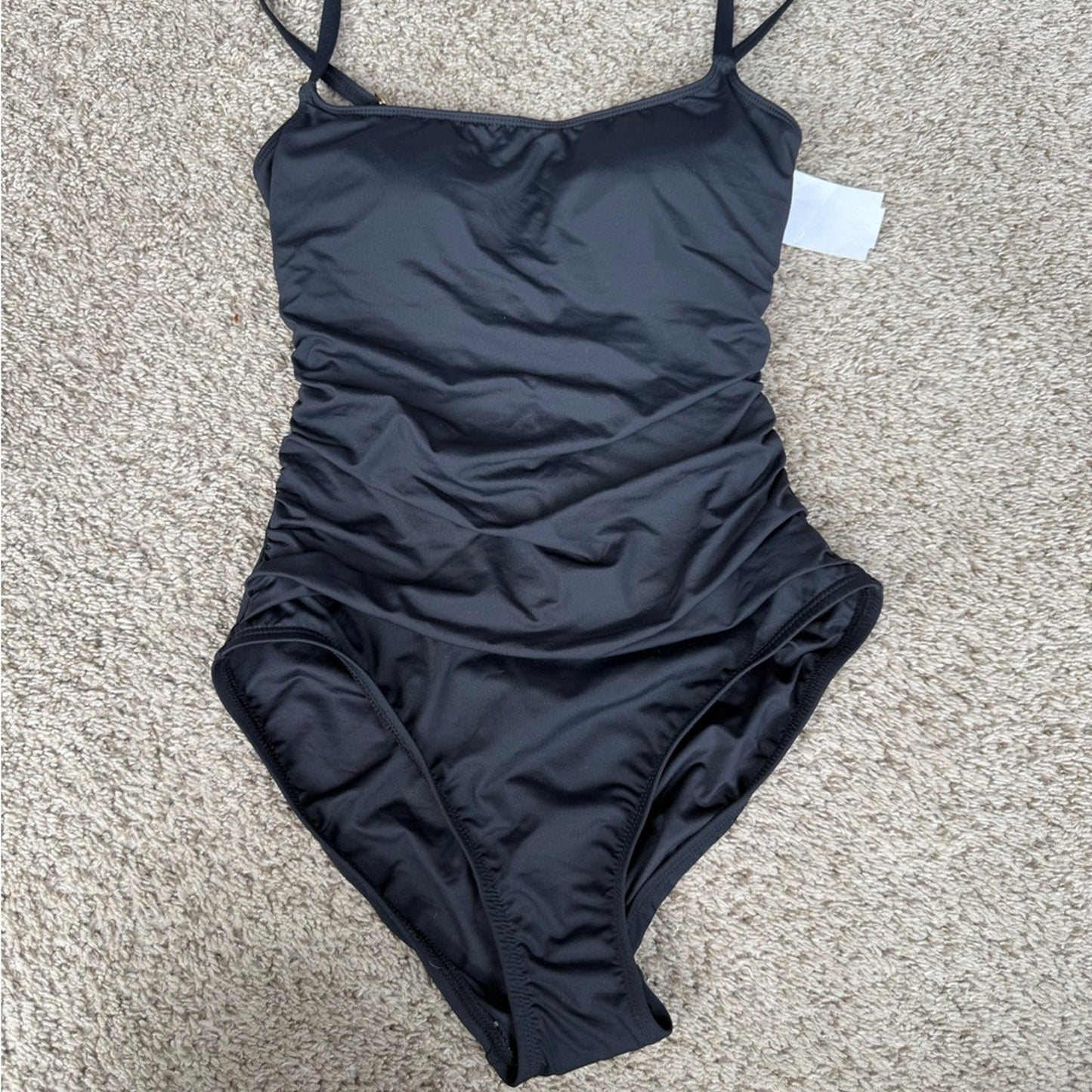 LA Blanca Black One-Piece Swimsuit Size 2
