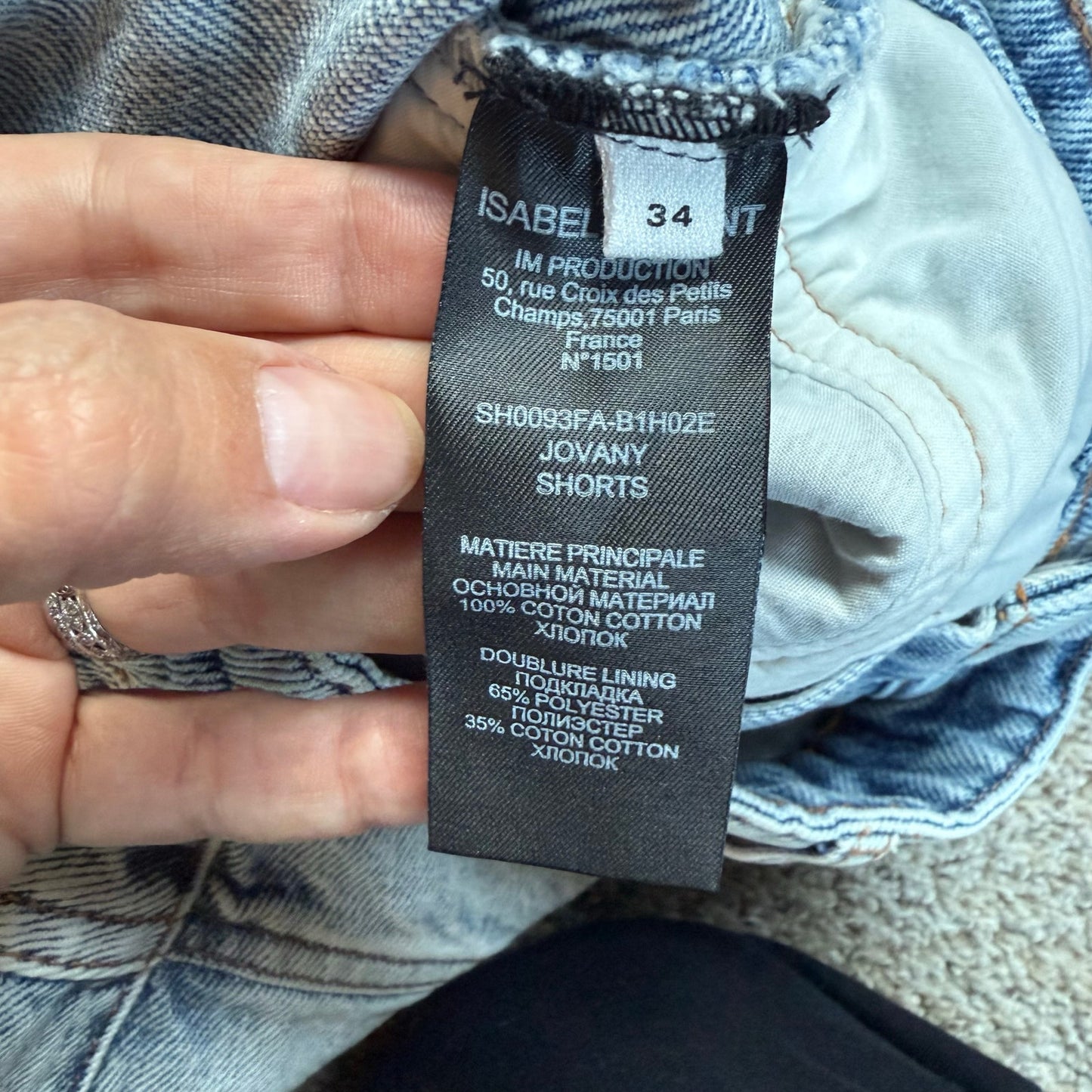 Isabel Marat Denim Jovany Shorts - Small