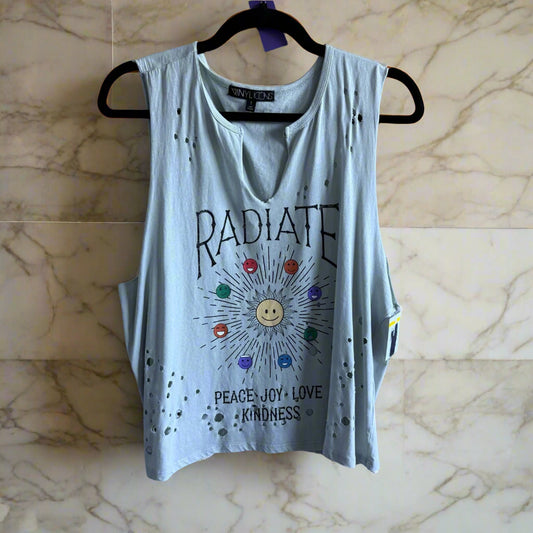 Distressed Vinyl Icons Tank - Small