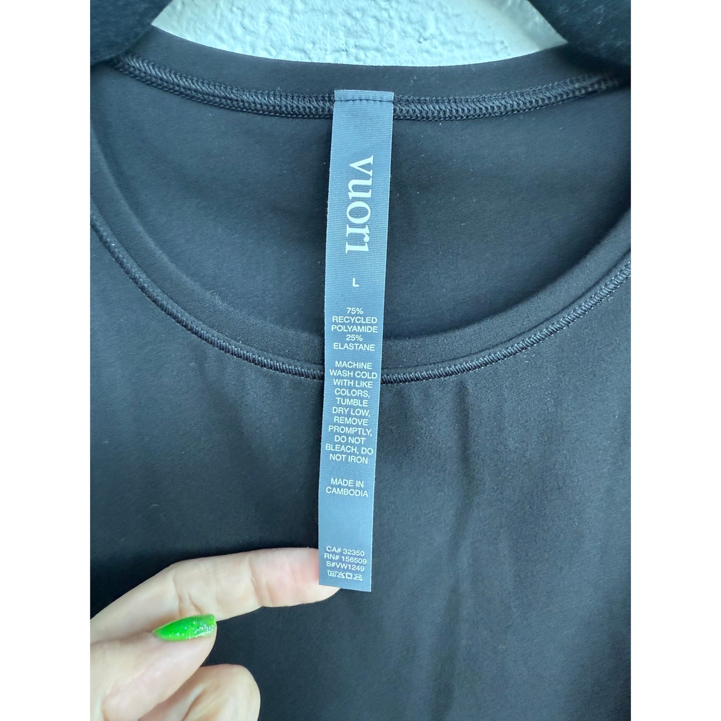 Vuori Tank Black - Large
