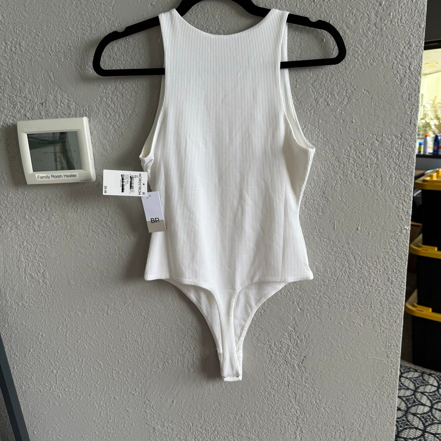 BP thong Bodysuit in White - Size XS