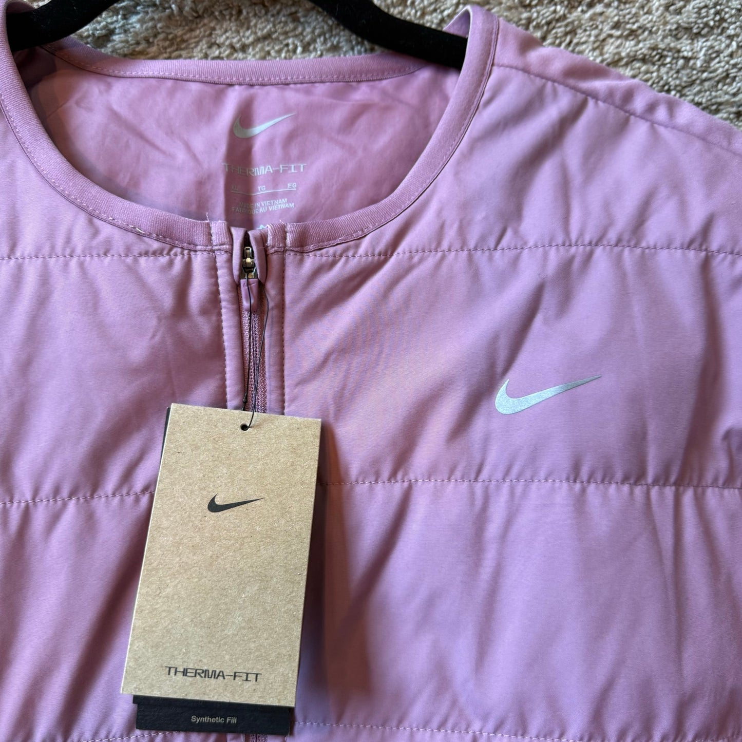 Nike Therma-FIT Swift Running Jacket in Pink - Size XL
