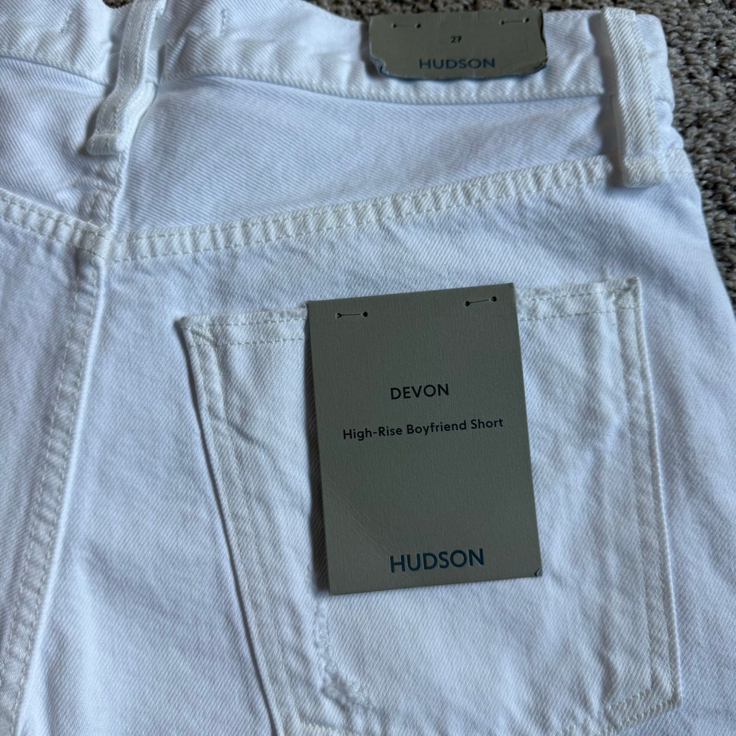 HUDSON Women's Devon High-Rise Boyfriend Short - 27