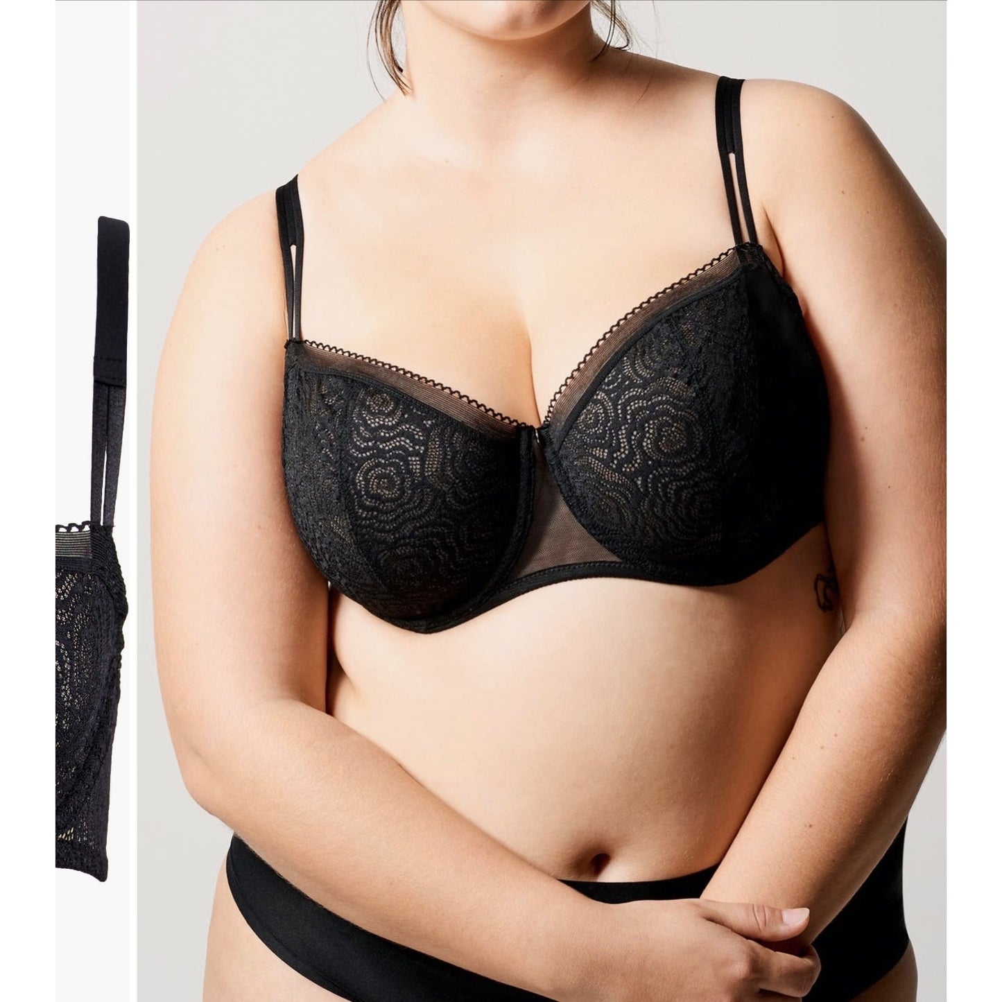 Chantelle Eggplant Bra - Size 38DDD