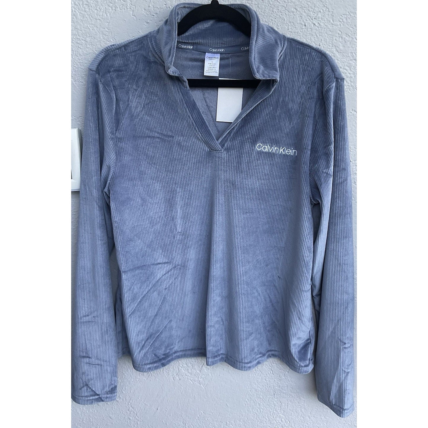 Calvin Klein Plush Rib Sleepwear Top - Medium - New with Tag - MSRP $89