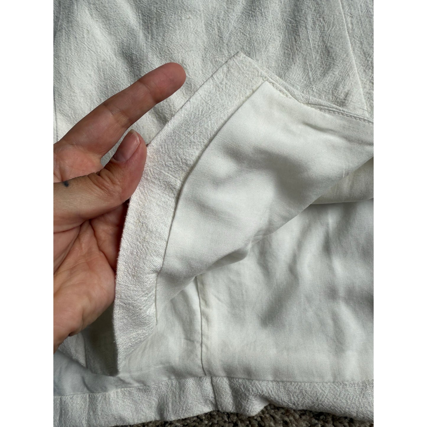 BP Strapless White Dress - Size Large