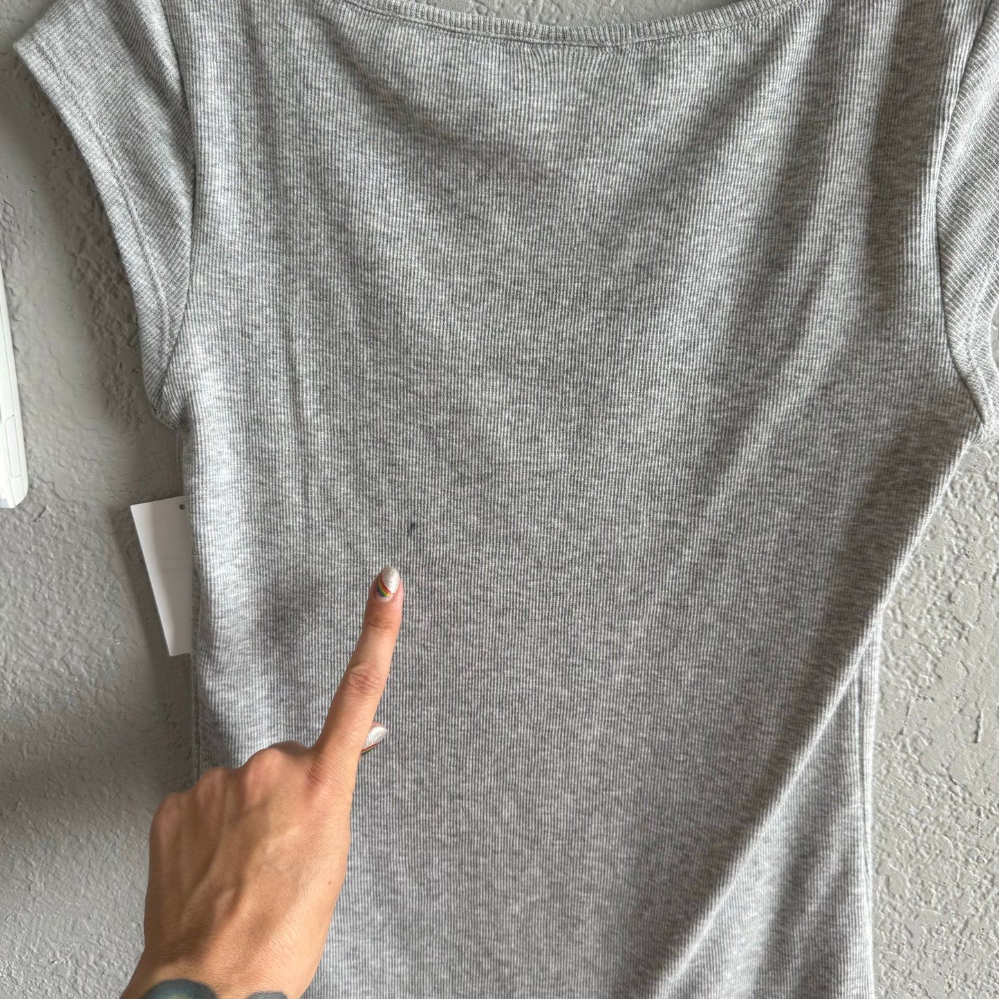 Melrose Market Ribbed Baby Tee - XS