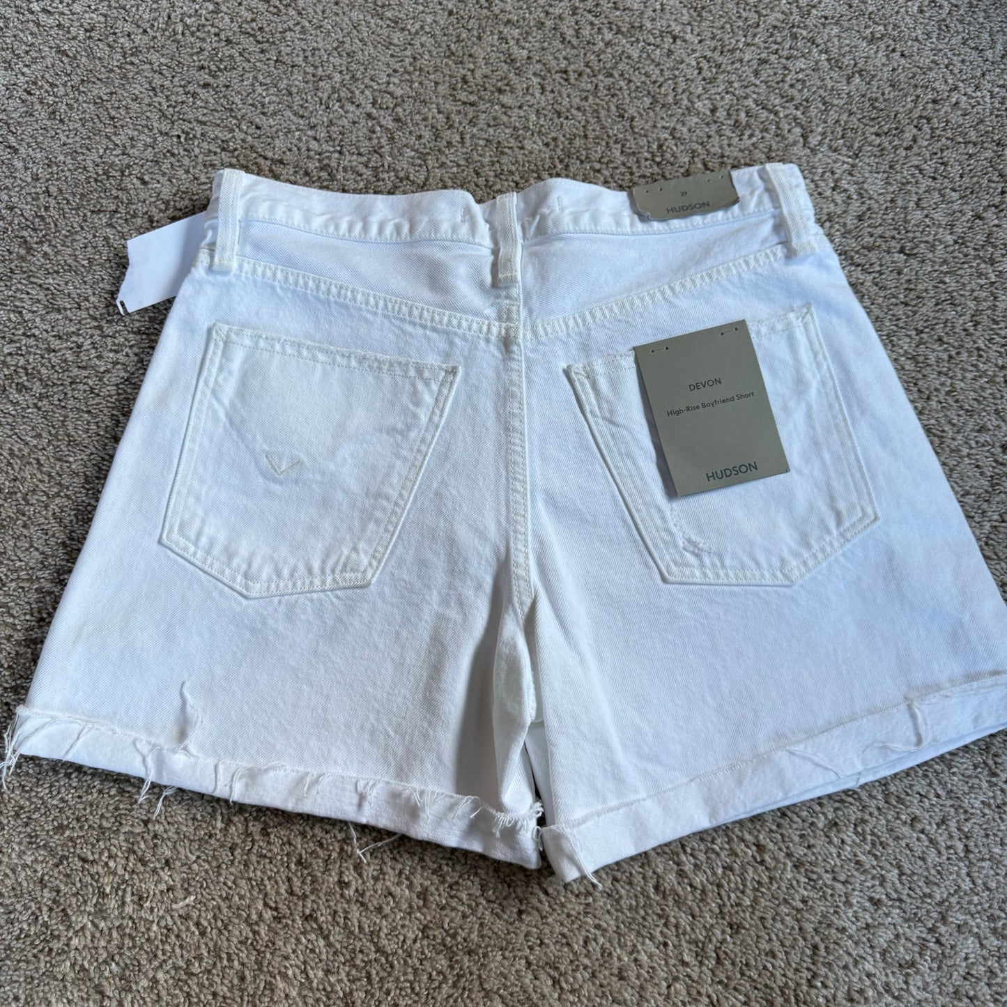 HUDSON Women's Devon High-Rise Boyfriend Short - 27