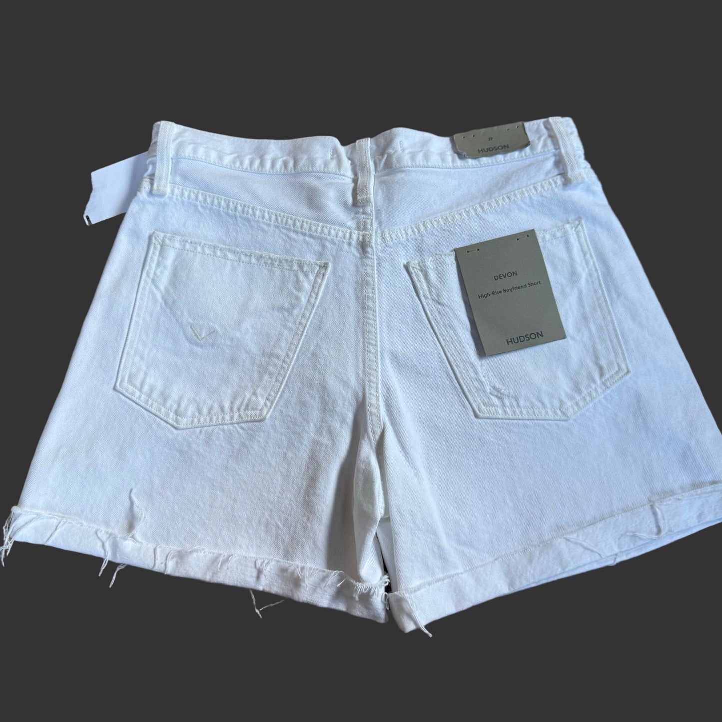 HUDSON Women's Devon High-Rise Boyfriend Short - 27