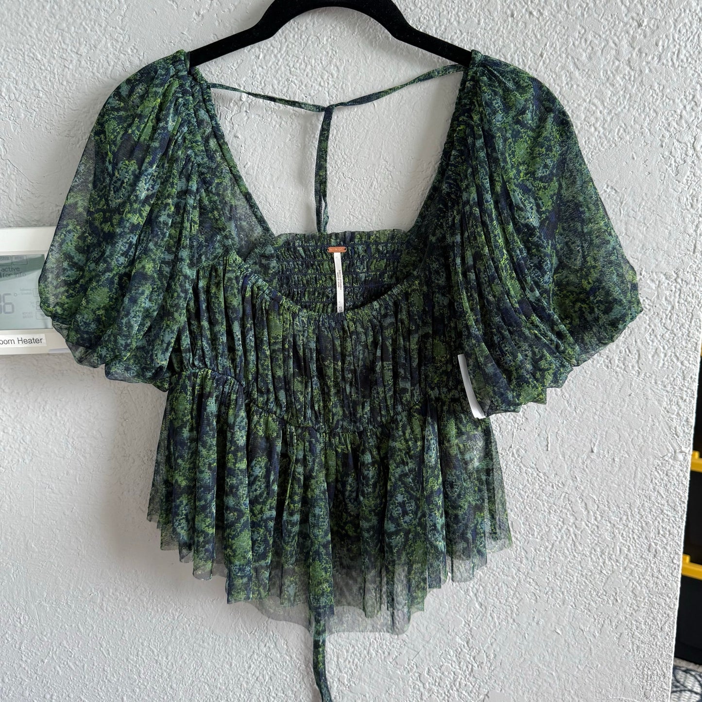 Free People Penelope printed smock top - XS