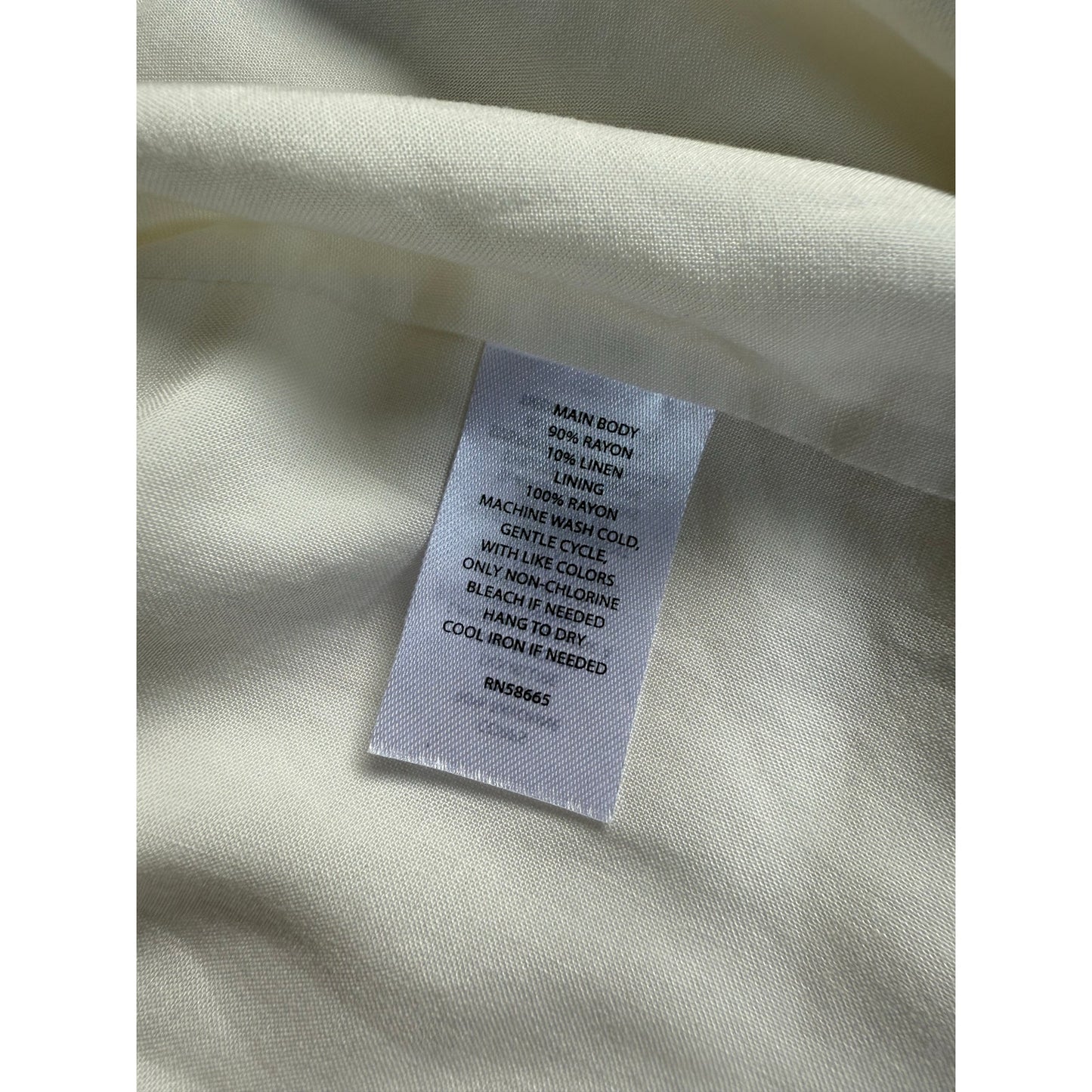 BP Strapless White Dress - Size Large