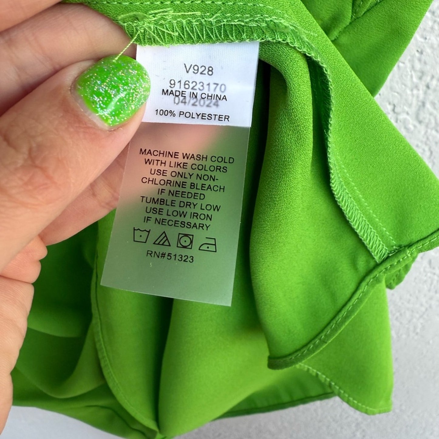 Vince Camuto Green Flutter Sleeve Tank Top - Size XS