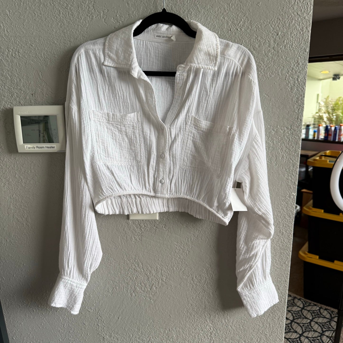 Avec Les Filles cropped long sleeve - small