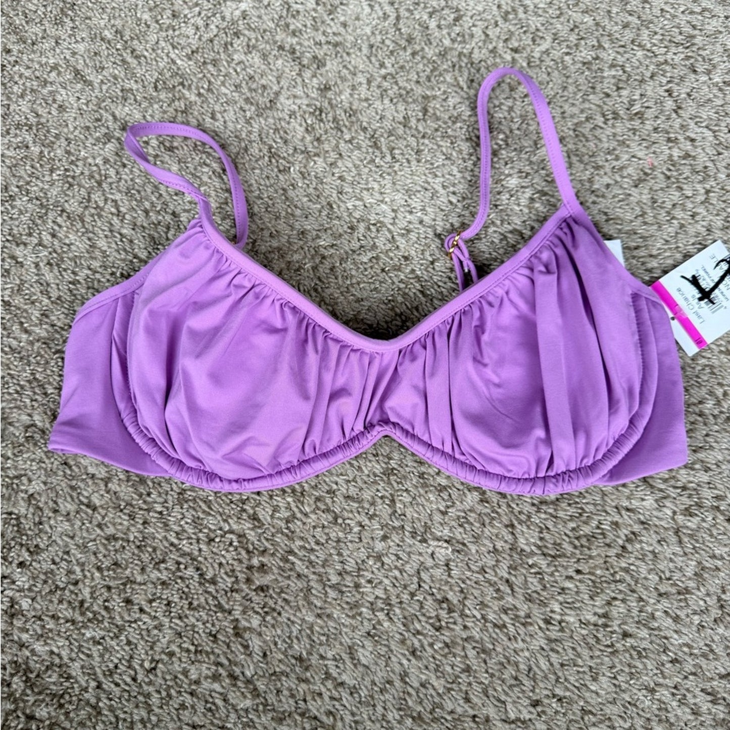 Lavender Women's Bikini Top by Becca - Size Medium