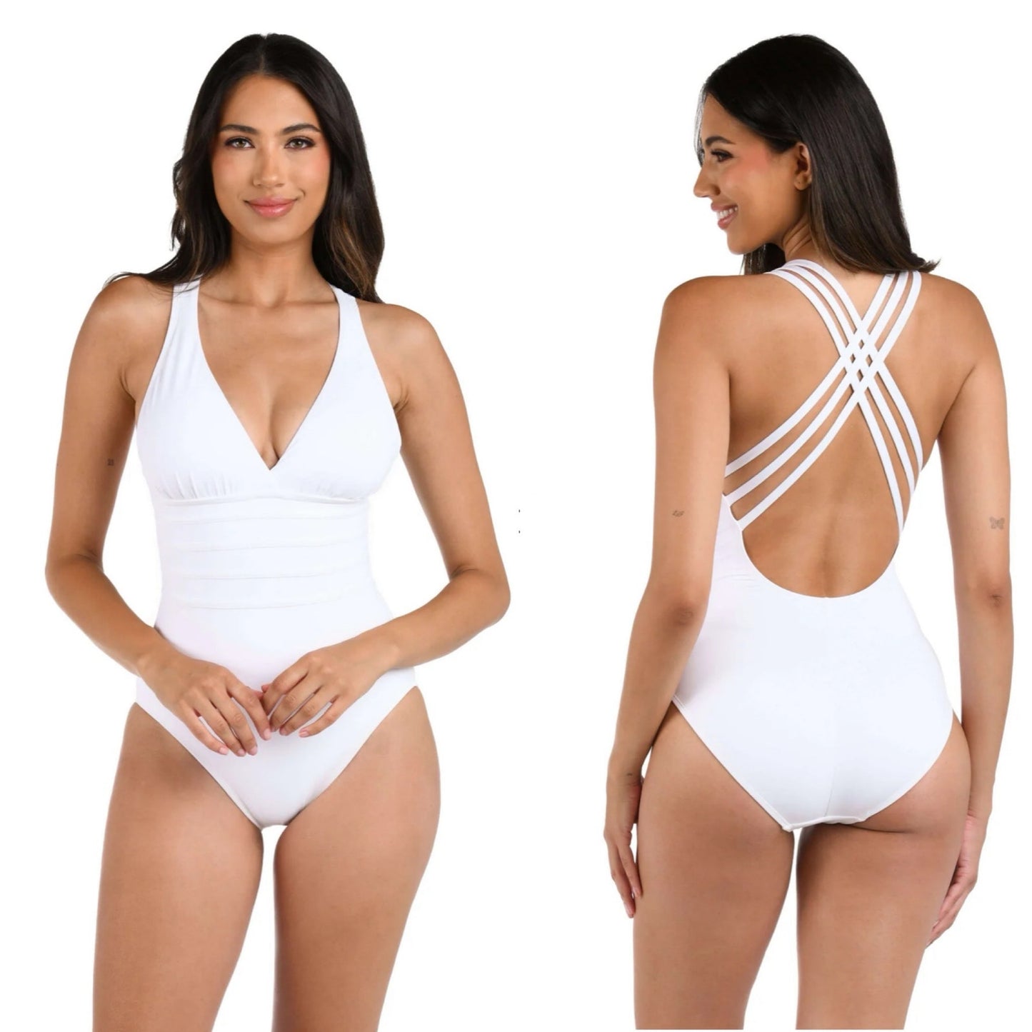 La Blanca One Piece in White - Size 4