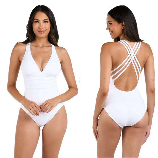 La Blanca One Piece in White - Size 4