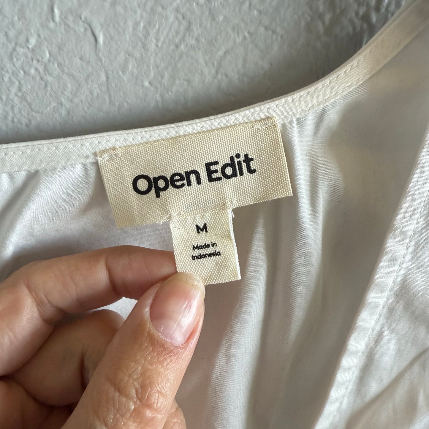 Open Edit White Tie Back Top - Medium