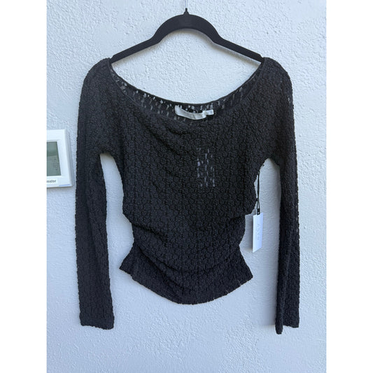 ASTR Boat Neck Lace Top - Small