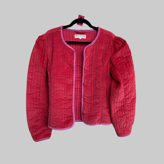 FREE PEOPLE Natalia Quilted Jacket - Size Small - * PI