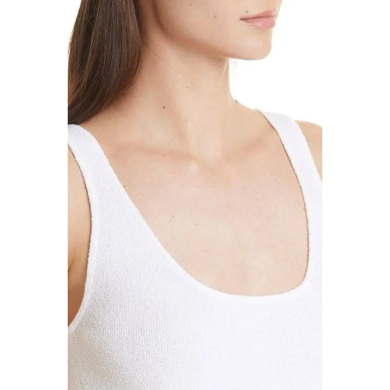 Rebecca Taylor Boucle Tank in White - XL