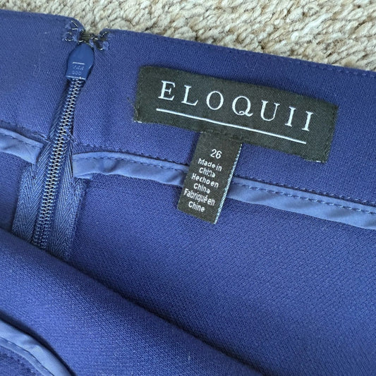 Elegant Navy Blue Women's Skirt - Size 26 (4XL)