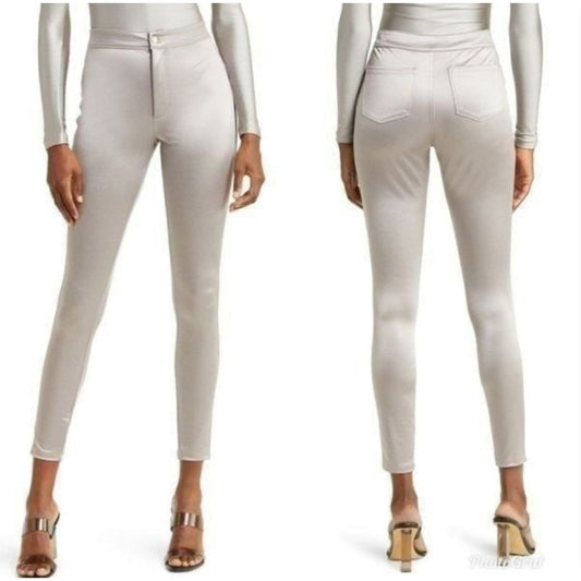 SKIMS Skims Disco Pant Silver -size medium