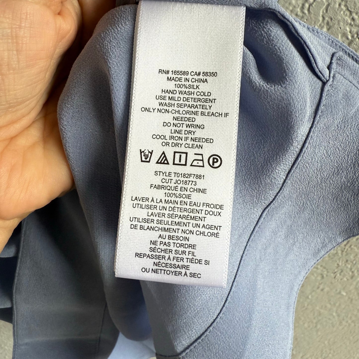 Joie Lennon Top in Light Blue - Size XS