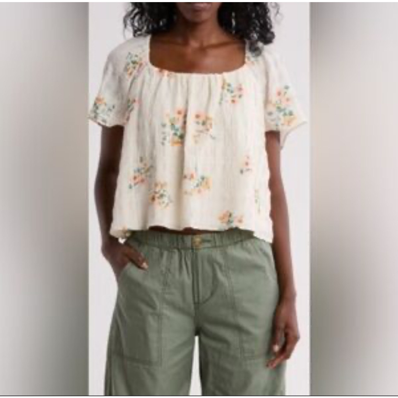 Melrose and Market Floral Top - Medium