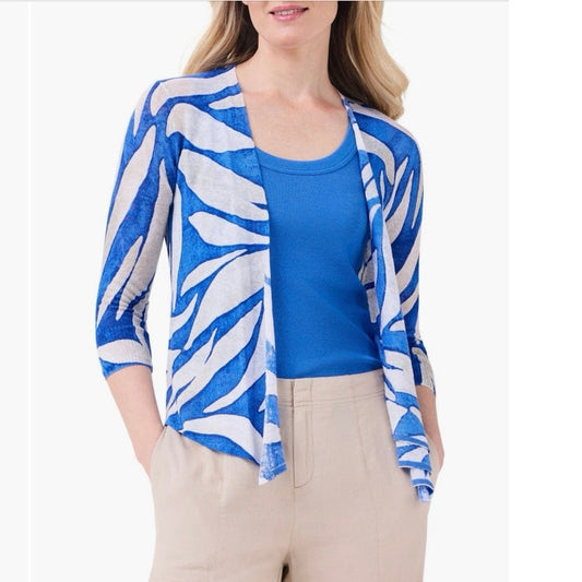 Nic + Zoe Linen Blend Cardigan - medium