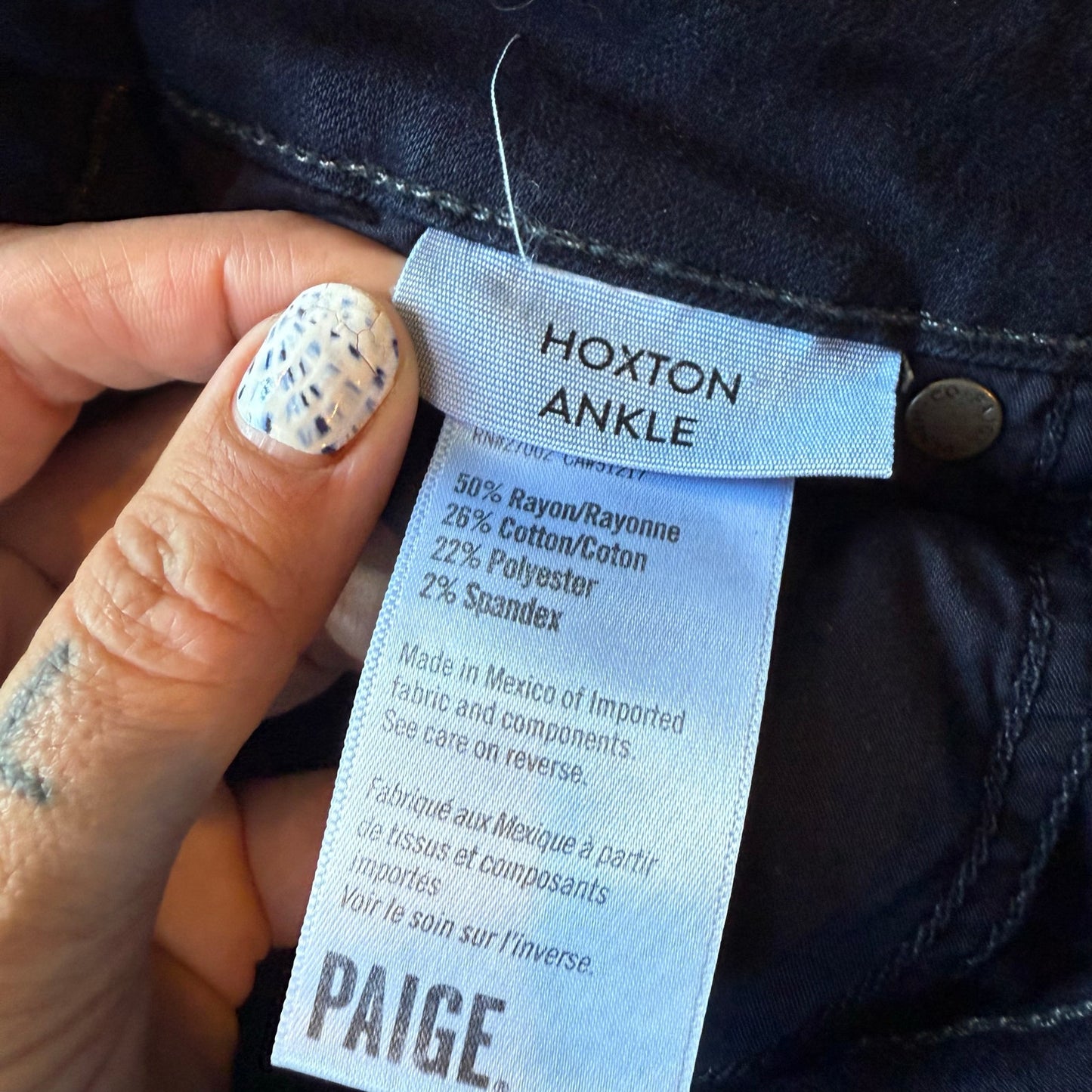 Paige Hoxton Ankle Jeans - Size 23