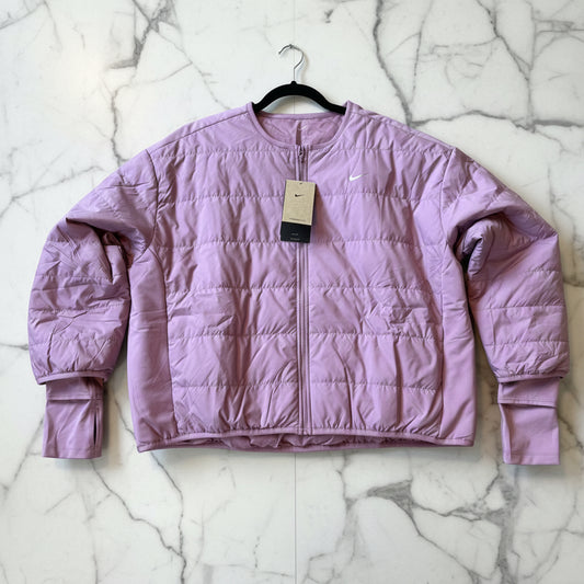 Nike Therma-FIT Swift Running Jacket in Pink - Size XL
