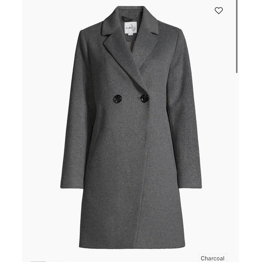 Sam Edelman Wool Blend Coat in Gray - Size XL