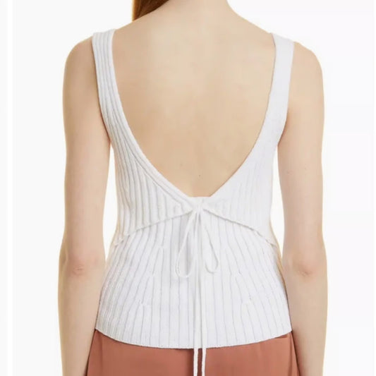 Vince Ribbed Knit Tank - Large