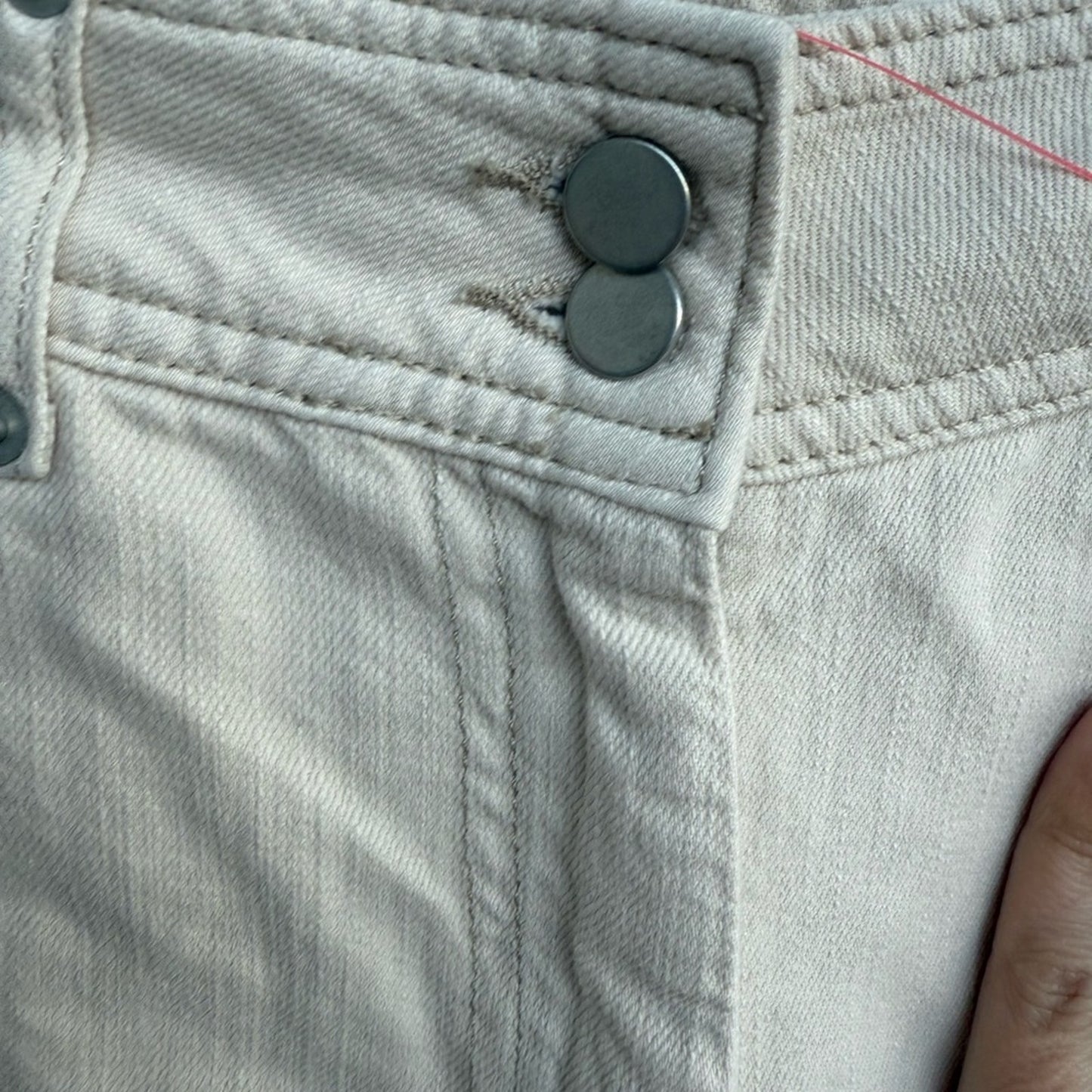 Topshop - Women's Cream Carpenter Pants - Size 6