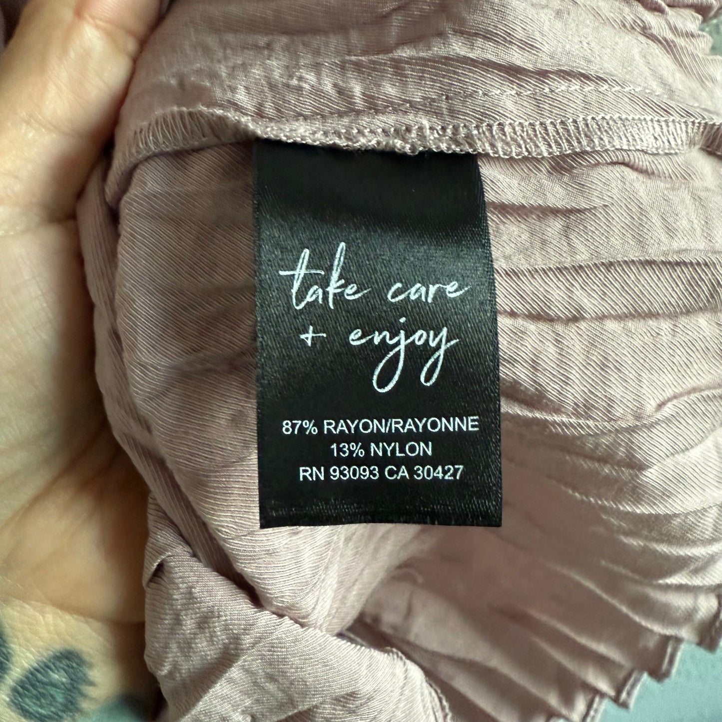 Nic + Zoe Pink Crinkle Tank - Medium