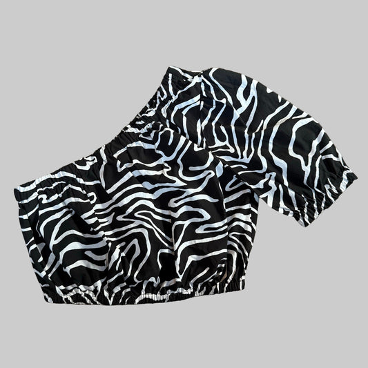 Rails One Shoulder Crop Top - Size XS