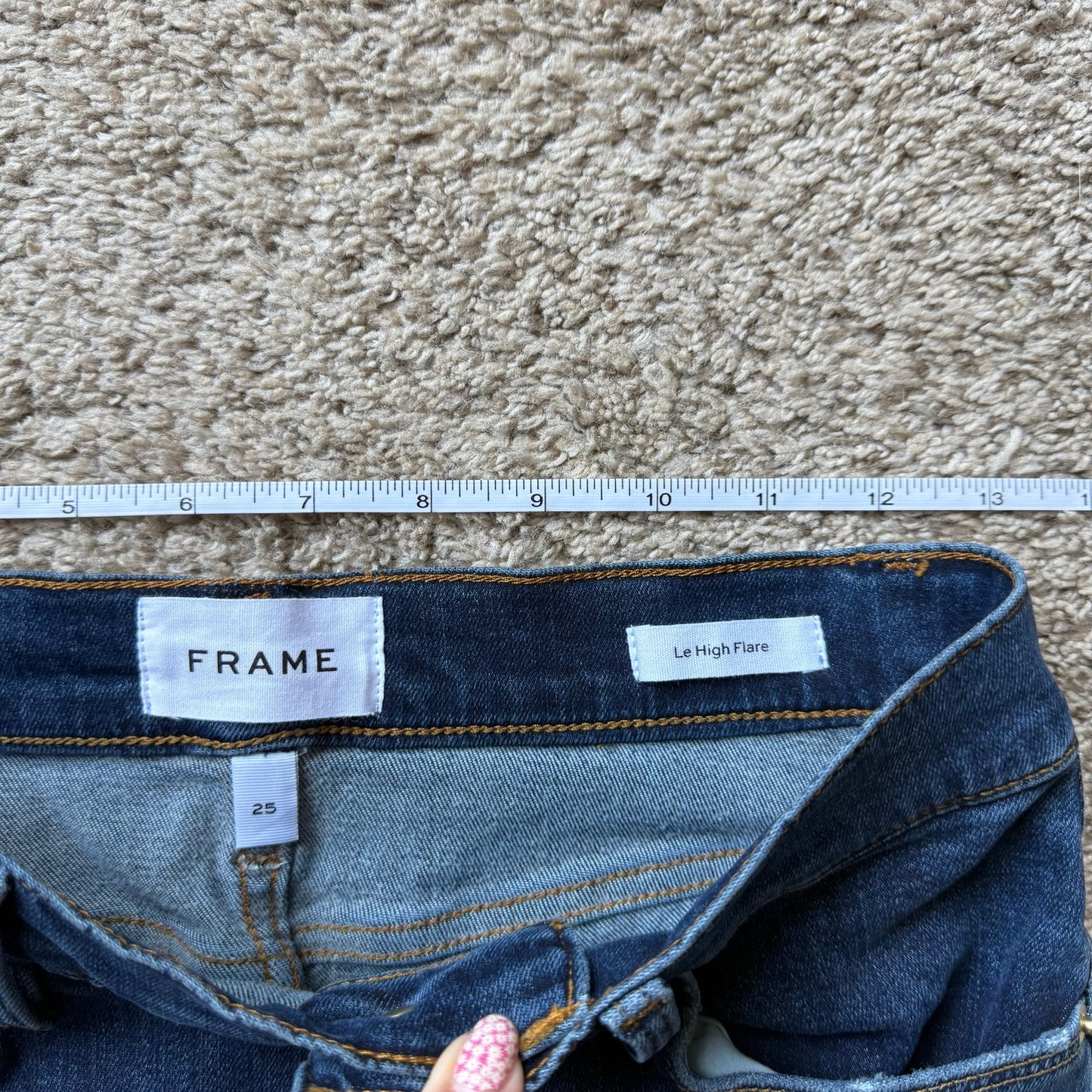 Frame Le High Flare Jeans - Size 25
