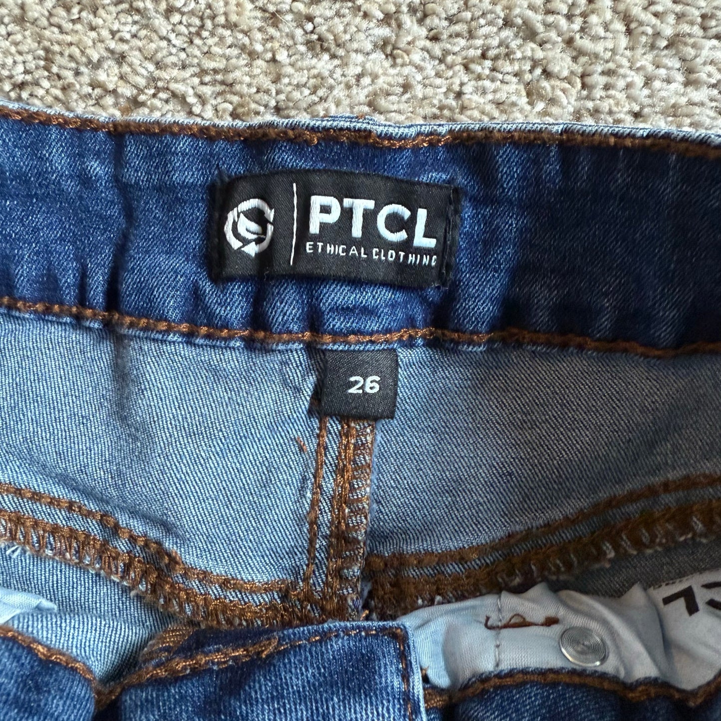 PTCL Stitched Denim Cutoff Shorts - Size 26