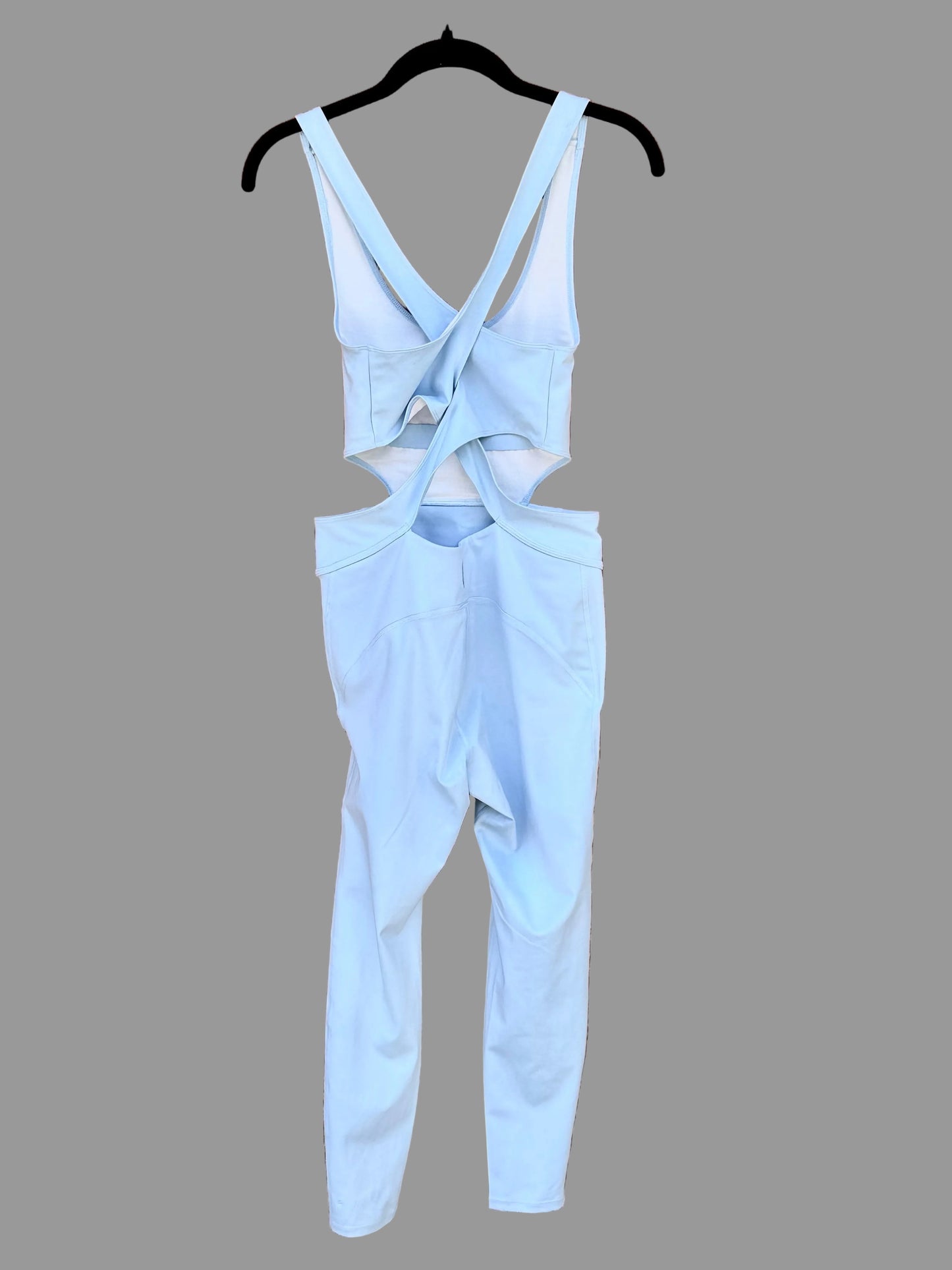 Free People Movement Back it Up Light Blue Jumpsuit - Size Small