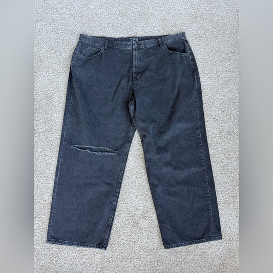 Stylish ASOS Black Distressed Jeans Size 20 (2XL) - 32" Inseam