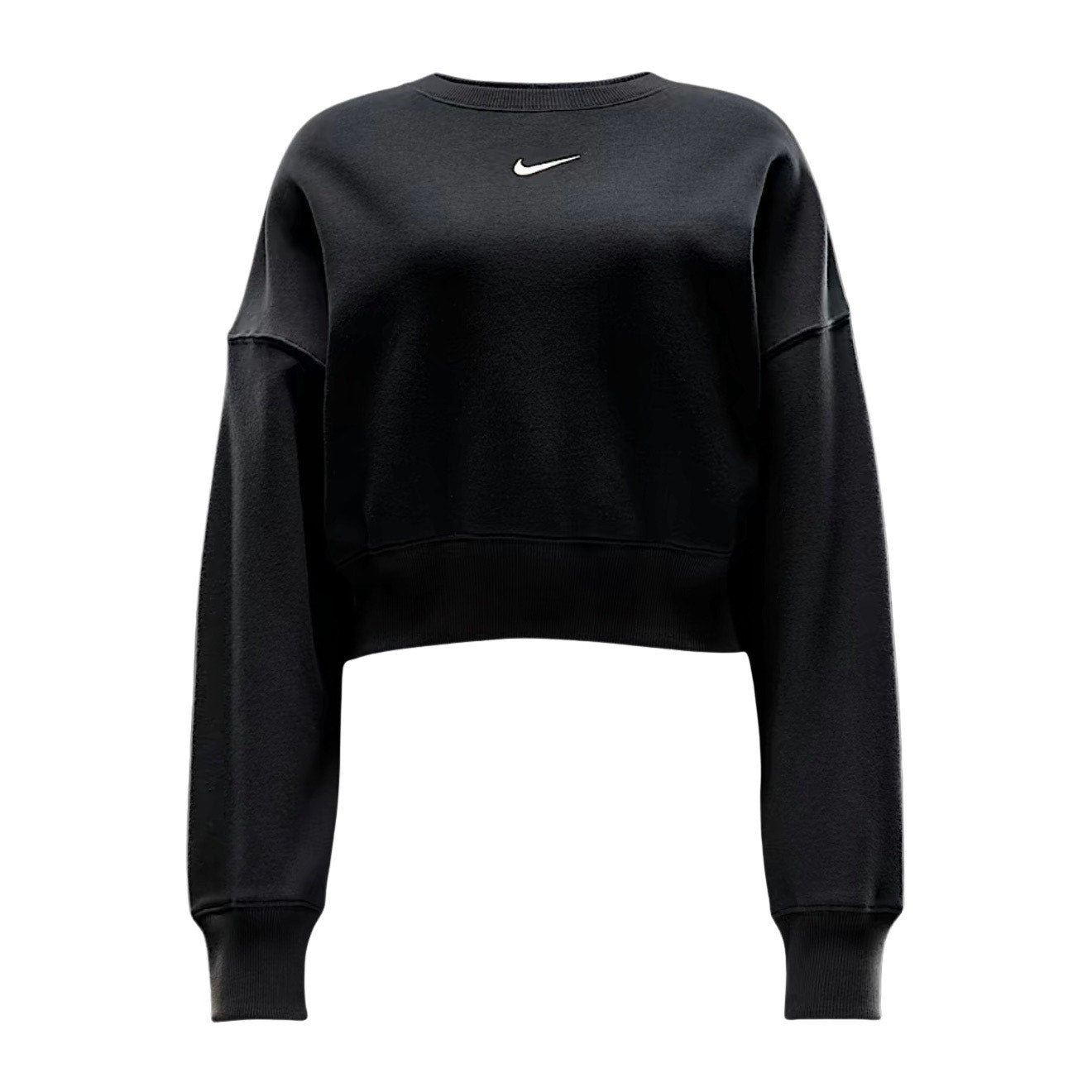 Nike Cropped Oversized Sweatshirt  in Black - Size XXL