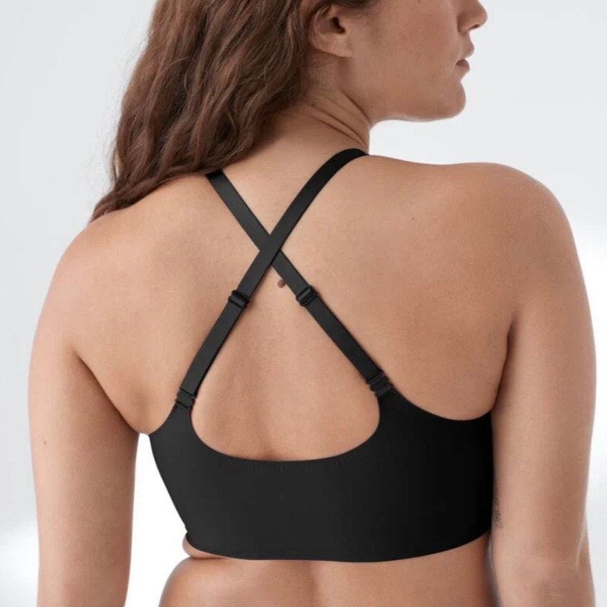 True & Co Convertible Black Bra - Size Medium