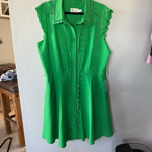 Eliza J Sleeveless Dress - Green - Size 16
