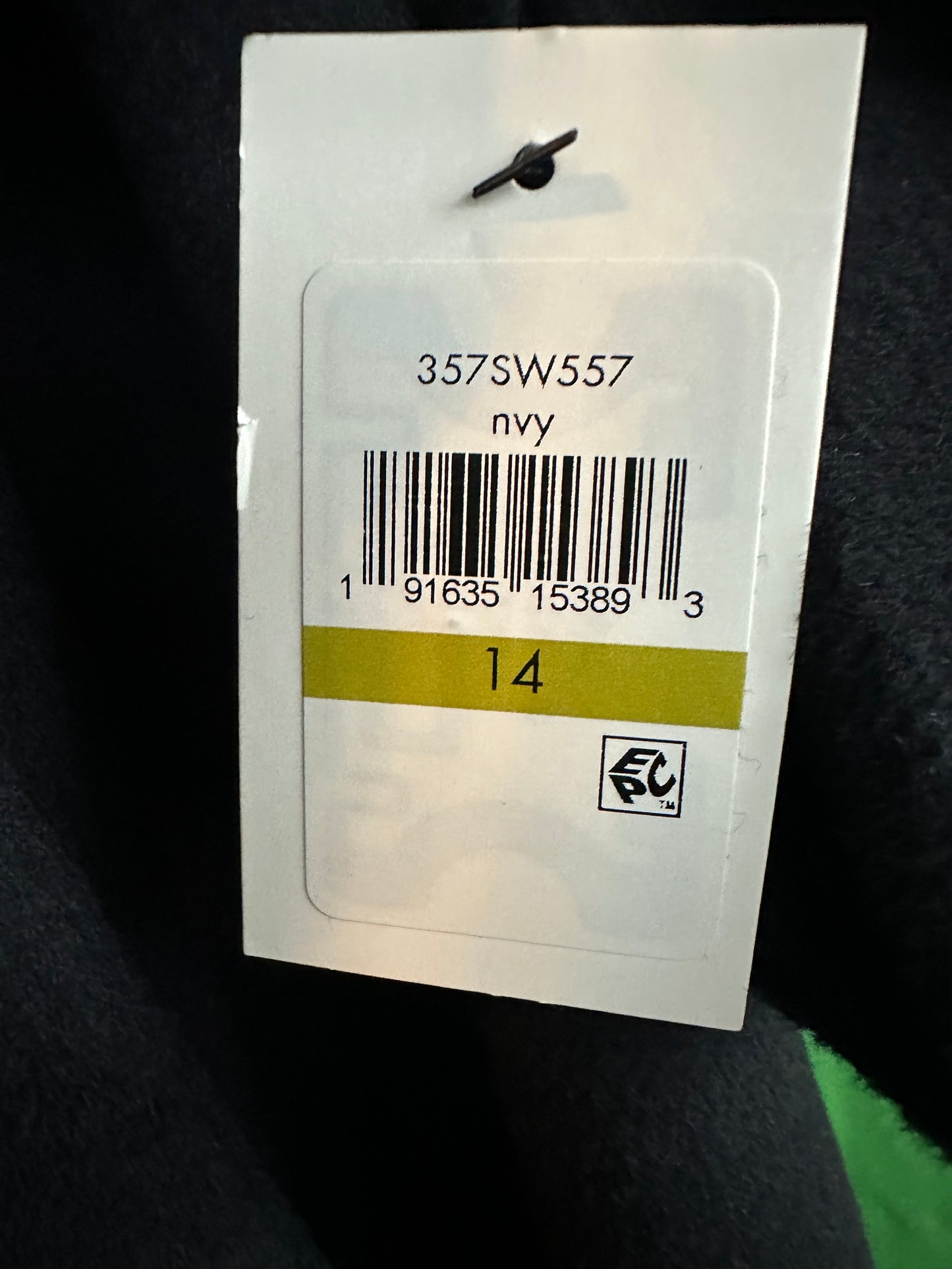 Navy Belted Wool Blend Wrap Coat by Cole Haan - Size 14