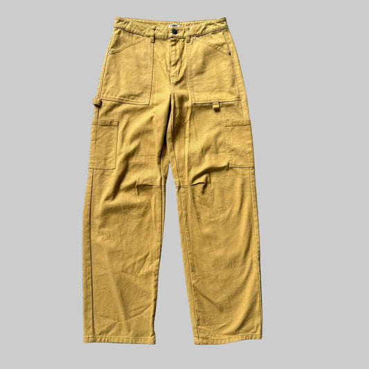 Billabong Cargo Trousers in Mustard Yellow - Size 26