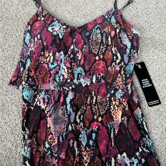 Magicsuit Colorful Snake Print Swim Top Size 14